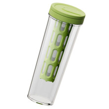 Cafetera portátil de 1 l con infusor para café frío, ideal para el hogar y viajes.