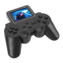 Draagbare retro gameconsole met 3,0 inch scherm en AV-kabel voor tv-weergave.