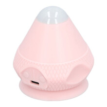 Bärbar väggmonterad ryggmassageapparat med vibrationsvärme och sugkopp rosa