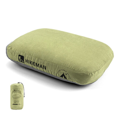 Portable Memory Foam Pillow for Camping with Neck Support Foldable