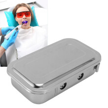 Stainless Steel Medical Disinfecting Box Tray 21.5x12.5x5.3cm