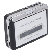 Portable Cassette to MP3 Converter, USB Adapter, Earphone Plug