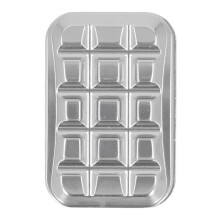 Metalen Fidget Slider Speelgoed voor Volwassenen, Zilver, 92 g, 46 x 30 x 13 mm