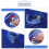 Portable Blue Security Box Iron Safe with 2 Keys and 6 Compartments 4