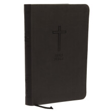 KJV Holy Bible Value Large Print Thinline Black Leathersoft Red Letter