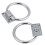 111x56x38MM Shiny Silver Drop Pull Ring Wooden Door Knocker Chair Pulls Handle 4