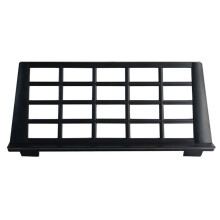 Leggio portatile in plastica per pianoforte elettronico, 46,5x22 cm, nero