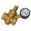 Verstelbare messing DN20 waterdrukreduceerventiel met manometer 1