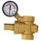 Verstelbare messing DN20 waterdrukreduceerventiel met manometer 3