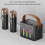 Système d'enceintes Bluetooth avec éclairage LED et double microphone pour les fêtes 4