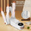 Draagbare schoendroger met touchscreen, 150W, wit, compact met dubbel V-rek 4