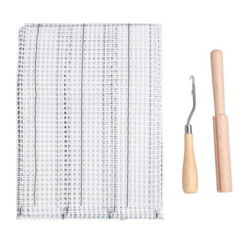 Teppichknüpf-Stickwerkzeug-Set, Buchenholz, DIY-Teppichset 2