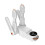 Draagbare schoendroger met touchscreen, 150W, wit, compact met dubbel V-rek 2