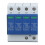 Rail Mount Low Voltage AC Surge Protector 4P 40KA with Indicator AC385V 3