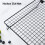 Nonstick Carbon Steel Folding Cooling Rack for Baking Black Design 3