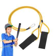 Baseball Resistance Bands Pitching Trainer For Adults Multifunctional Throwing Trainer Arm Strength Yellow