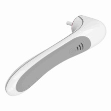 Elektrische make-upborstelreiniger en -droger met 3 snelheden, oplaadbaar via USB, wit.