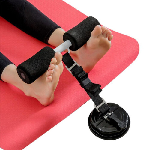 Hamstring Curl Strap with Suction Cup Portable Adjustable Sit Up Exercise Training Assistant Abdominal 1