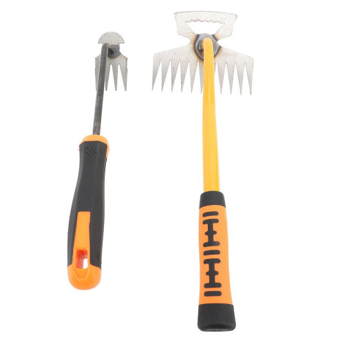 Tragbarer Gartenrechen mit robustem Gummigriff 2