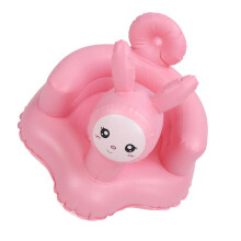 Silla inflable para bebé con bomba de aire, rosa, PVC, 64 x 52 x 46 cm