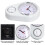 Innovative 9-Inch White Kitchen Wall Clock with Timer and Clear Display 4