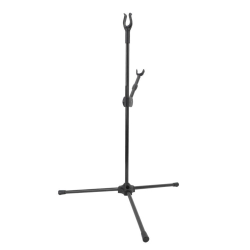 Fiber Glass Adjustable Bow Stand, Compact Black, 62.5cm Height