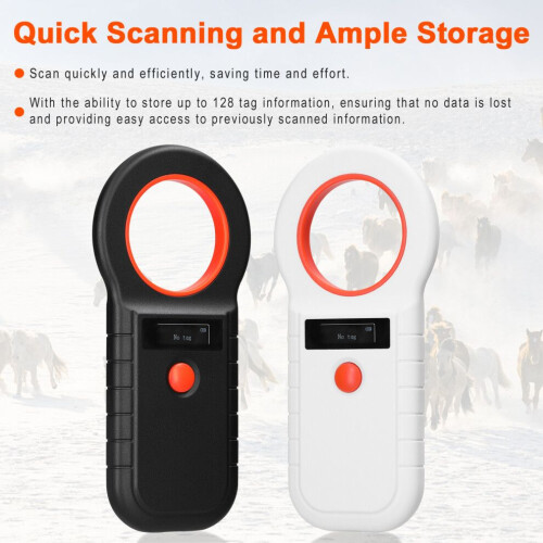 Pet Microchip Scanner with USB/BT Connectivity 128 Data Slots 1