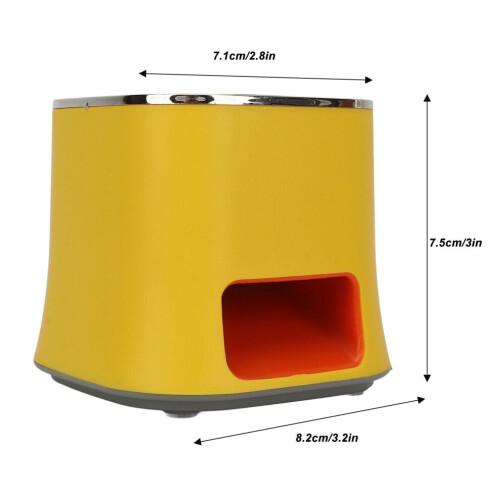 Stainless Steel Electric Melon Seed Cracking Machine, Yellow, 210g 1