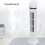 Multifunctionele torenventilator met LED-verlichting, instelbare snelheid, wit 4