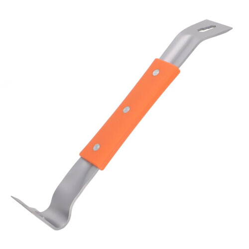 Stainless Steel Nail Puller with Rubber Handle, Multifunctional Pry Bar 2