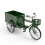 1/10 Scale Alloy Vintage Green Tricycle Model with Loading Unloading Function 2