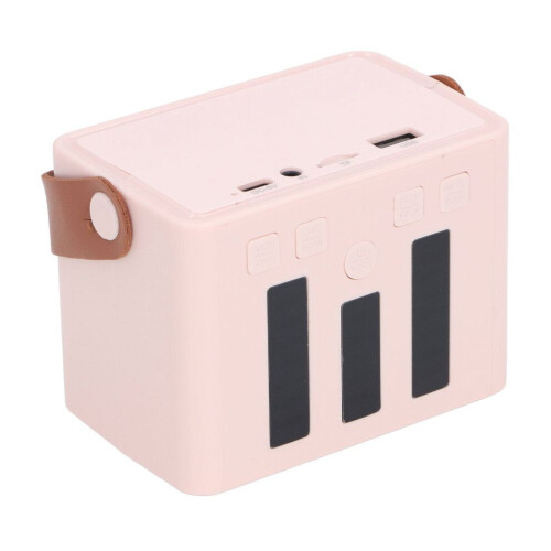 LED Light Mini Wireless Karaoke Speaker with Bluetooth Mic