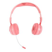 Kids Bluetooth Headphones with RGB Lights | 15H Playtime, 40mm Speakers, Pink