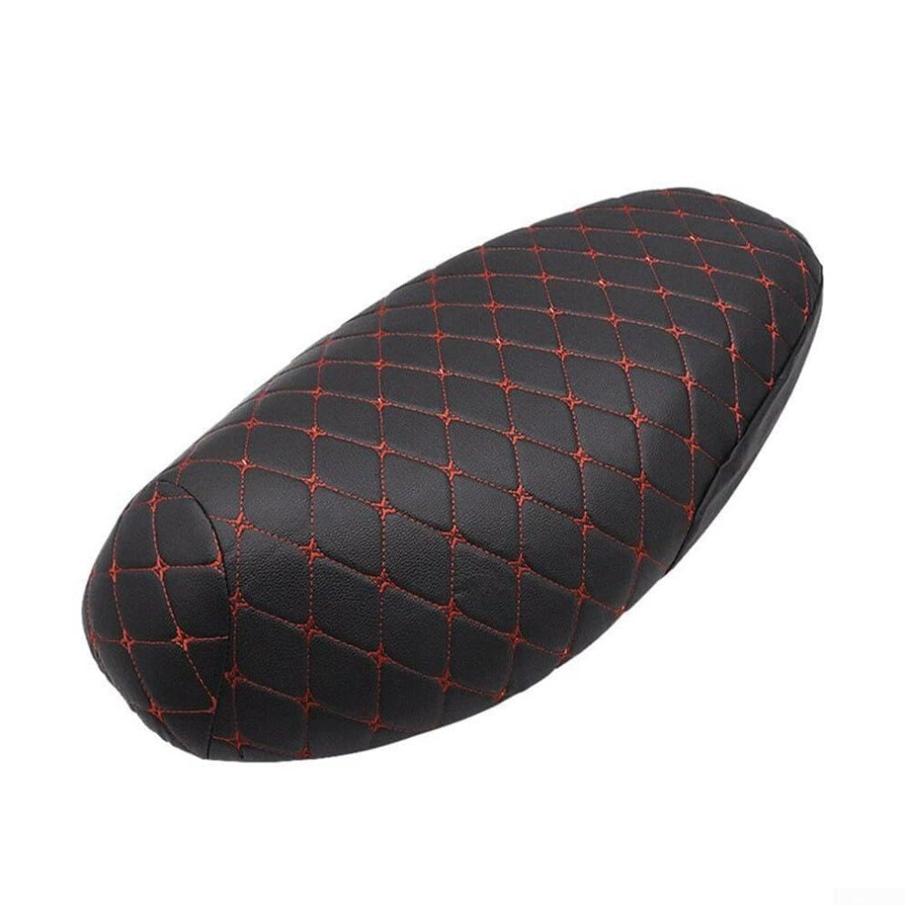 3D Leather Motorcycle Seat Cover For Scooter Seats Xxl Waterproof Heat Resistant Sun Protection Black 9323874304175