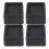 Square Black Bed Risers 4PCS 2-inch Stackable Furniture Legs with Protectors 2