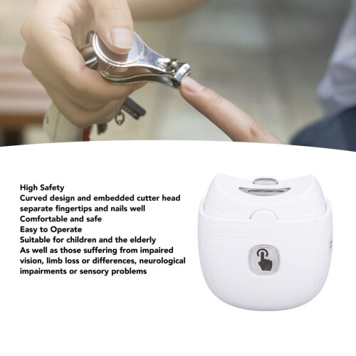 Multi-Size Electric Nail Clipper USB Rechargeable Small Automatic Nail Trimmer 2