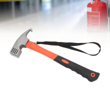 Multifunctionele klauwhamer, ABS-rubber, gebogen haak, oranje