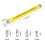 Veelzijdige offset verlengsleutel: 0 offset 1/2 inch 1/4 inch 3/8 inch adapters 2