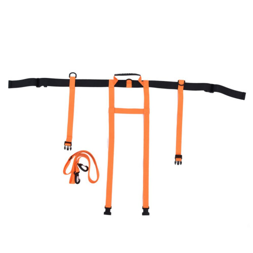 Children's Adjustable Nylon Ski Safety Harness with Shoulder Strap, Orange 1