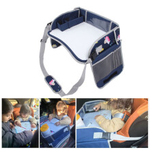 Reiseschreibtisch für Kinder mit Taschen – perfekt für Auto, Flugzeug und Kinderwagen