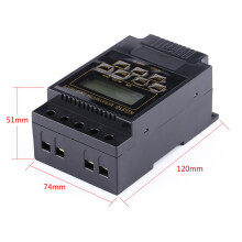Digital timer med LCD-display, mikrodatorstyrd, 220V programmerbar