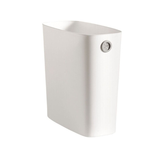 Versatile 23x9x27CM Slim Trash Bin for Bathroom Kitchen and More
