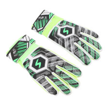 Kinder-Fußballhandschuhe aus Latex, Torwarthandschuhe, Grün, Größe 7, Stoßfestigkeit