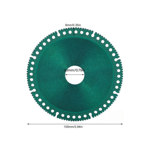 Multifunctional Cutting Saw Blade 100mm OD, Green Angle Grinder Disc 1