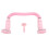 Kids Pink M-Shape Adjustable Sitting Posture Corrector with Pencil Holder 2