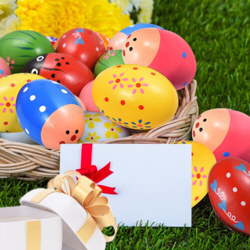 12er-Packung hölzerne Musik-Schütteleier – das perfekte Ostergeschenk 1