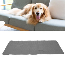 Waterproof Dog Bed Blanket 52x82in Deep Gray Clover Anti-Slip Cover