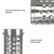 Tubo de aislamiento térmico de acero inoxidable para chimenea de tienda de campaña, 90 x 320 mm, para
