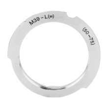 Högprecisionsadapterring i aluminium för M39 till LM/VM-fattning 50 mm 75 mm