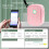 Pink 203dpi Thermal Label Printer with 12mm Printing & App Control 3